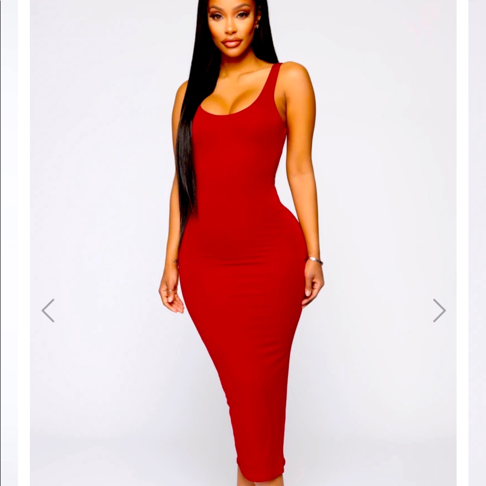 Sexy Fashion Nova red bodycon dress